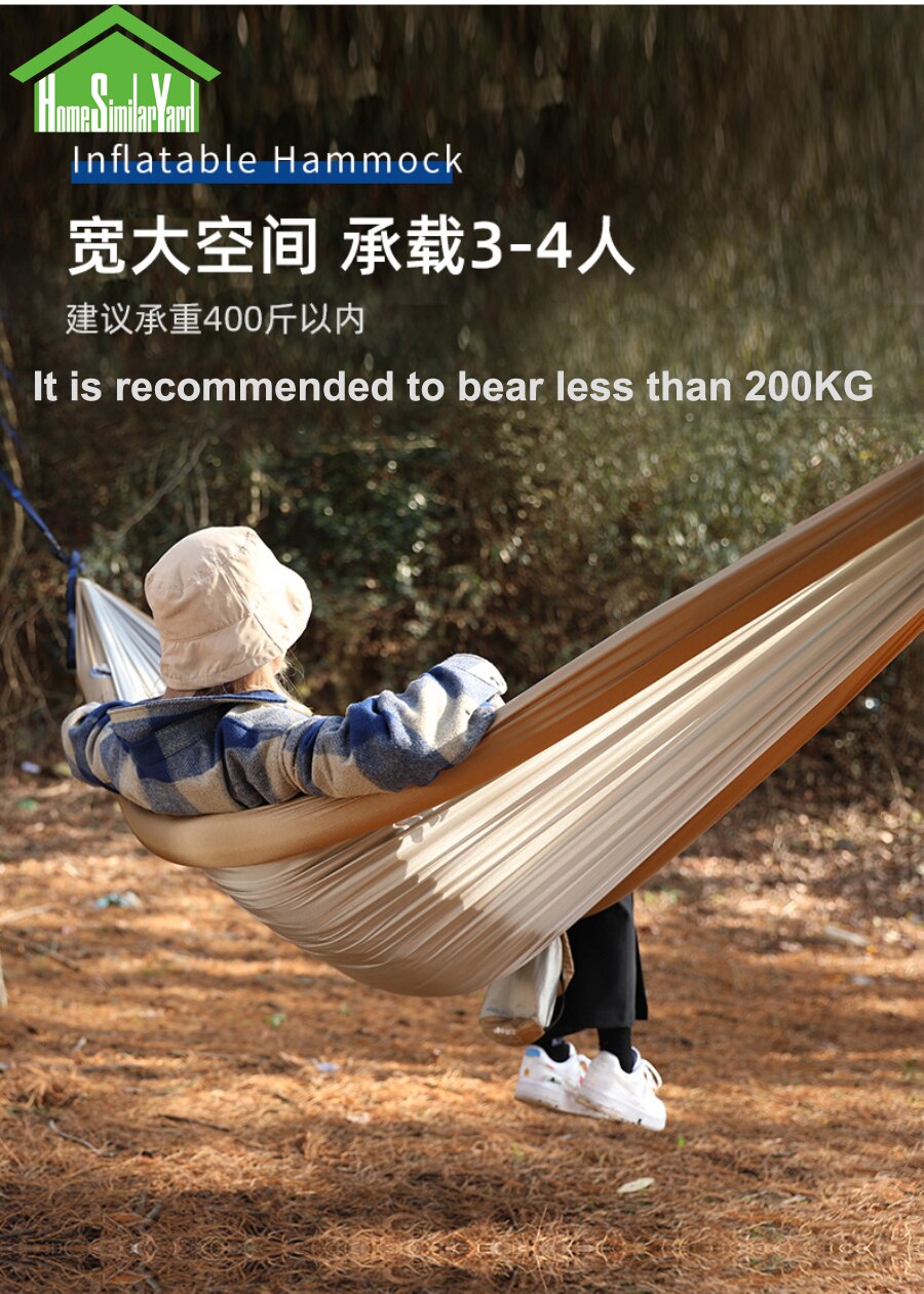 Cheap Goat Tents Loading Weight 200KG 2 Person Ultralight Inflatable Camping Hammock Tent 210T Nylon Outdoor Camping Hunting Hammock   